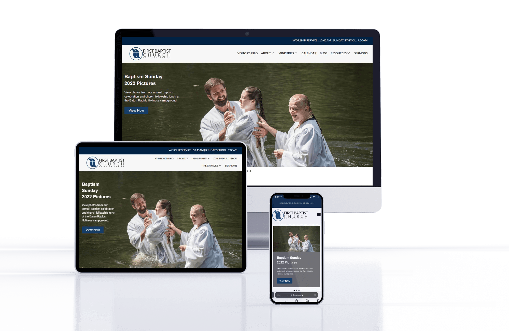 Church website design company